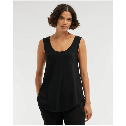 Amelius Bailey Rounded Hem Tank - Black