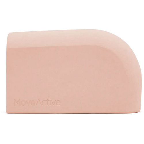 MoveActive Curved Yoga Block - Soft Pink