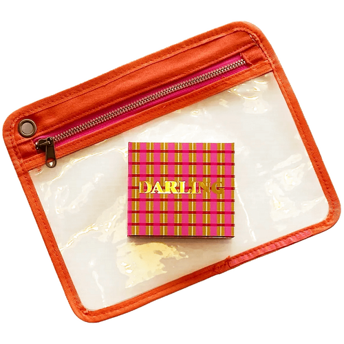 Murphy And Daughters Message on Soap - DARLING in Orange Travel Pouch