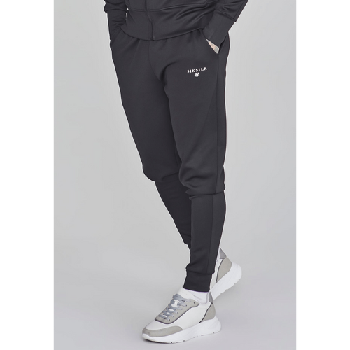 Black Essentials Poly Track Pants
