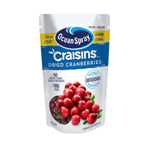Ocean Spray Craisins Dried Fruit Original 150 Gram