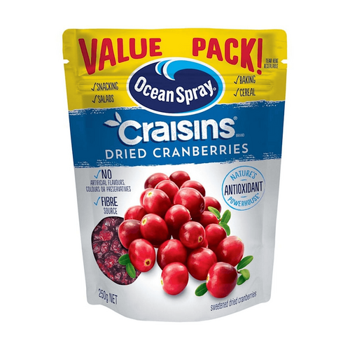 Ocean Spray Craisins Dried Fruit Original 250 Gram