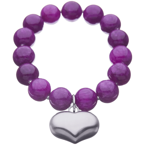 Fabuleux Vous Colours of Fabulous Magenta Purple Heart Bracelet