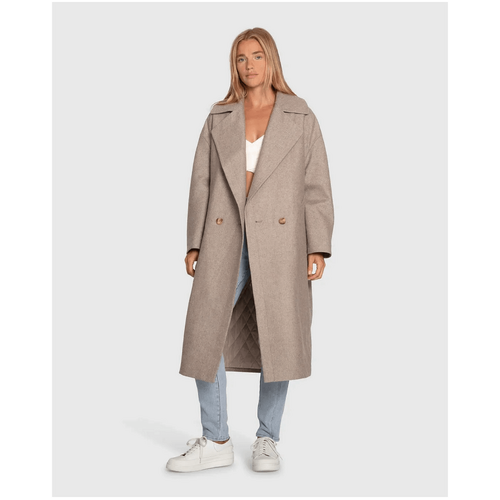 belle &amp; bloom Adventure Lifetime Wool Blend Coat - Mocha
