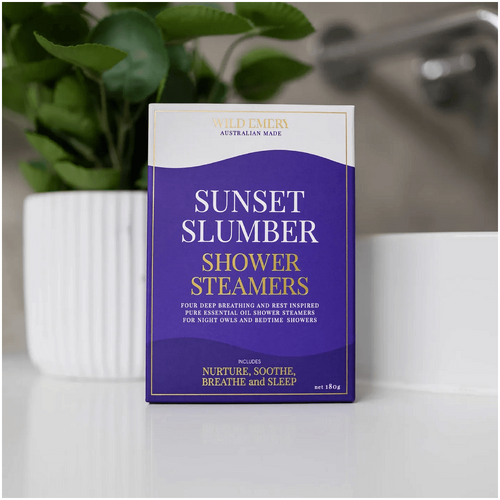 Wild Emery Sunset Slumber Shower Steamer Four Pack