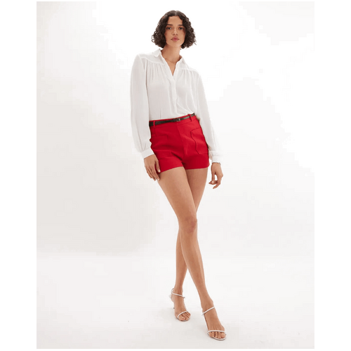 Amelius Alba High Waist Mini Short - Red