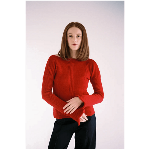 Oneiric Clay Long Sleeve Knit Top in Rose