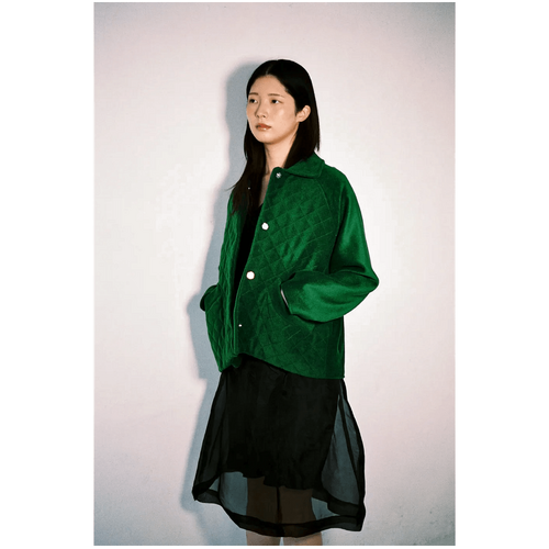 Oneiric Pollon Jacket in Green Wool-Sold Out