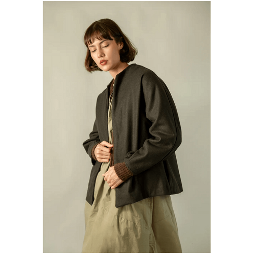 Oneiric Fenna Wool Jacket in Forest Green