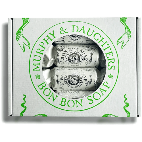 Murphy And Daughters Gift Set of Four Bon Bon Soaps - Four silver wrappers