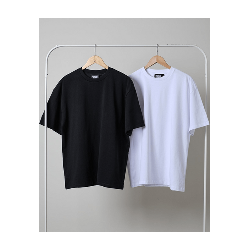 Oversized Tee 2-Pack: Black, White