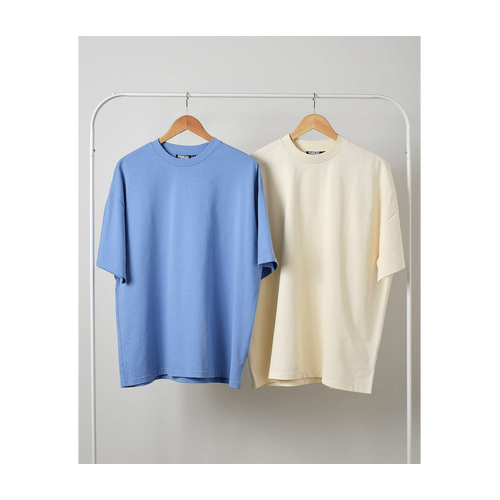 Oversized Tee 2pack: Powder Blue, Natural