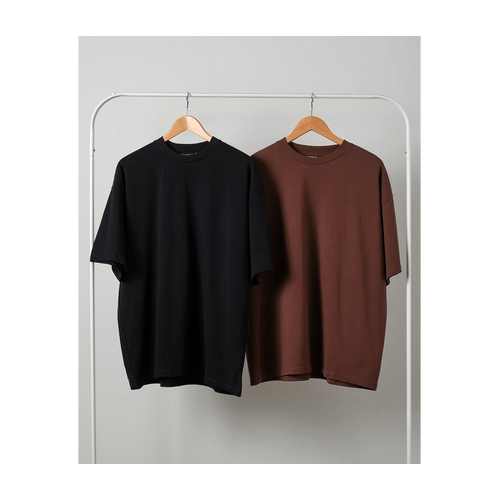 Oversized Tee 2pack: Black, Brown