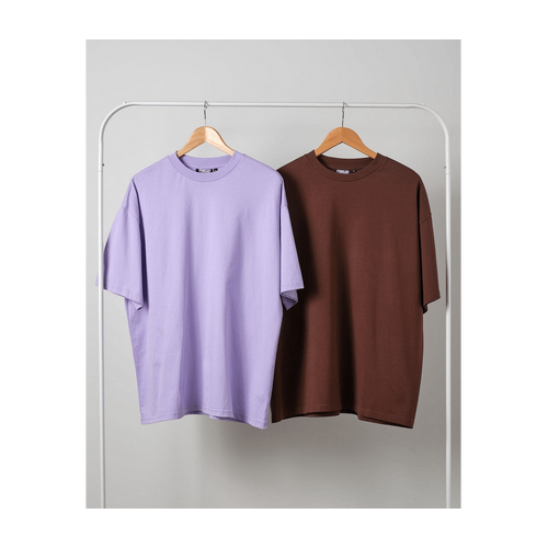 Oversized Tee 2pack: Lilac, Brown