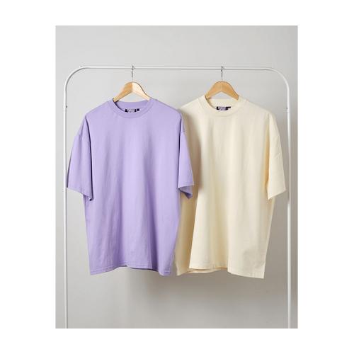 Oversized Tee 2pack: Lilac, Natural