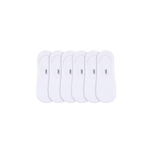 Men&#39;s Cotton Invisible Liners - 6 Pack- White