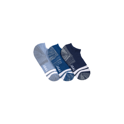 Men&#39;s Bamboo Low Cut Action Socks with Arch Support- 3 Pack - Assorted  