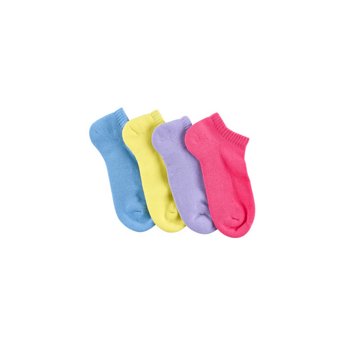 Women&#39;s Combed Cotton Ankle Length Cushioned Sole Socks - 4 Pack- Gelati of 4