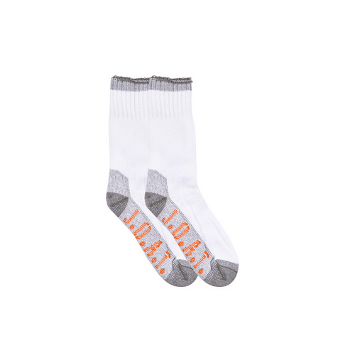 Women&#39;s Cotton Crew Pilates Socks - Pack 3 with Cushion Foot Rib Leg &amp; Non Slip Sole Core