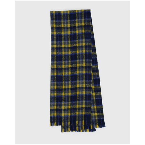 belle &amp; bloom Love Train Scarf - Blue/Yellow Plaid