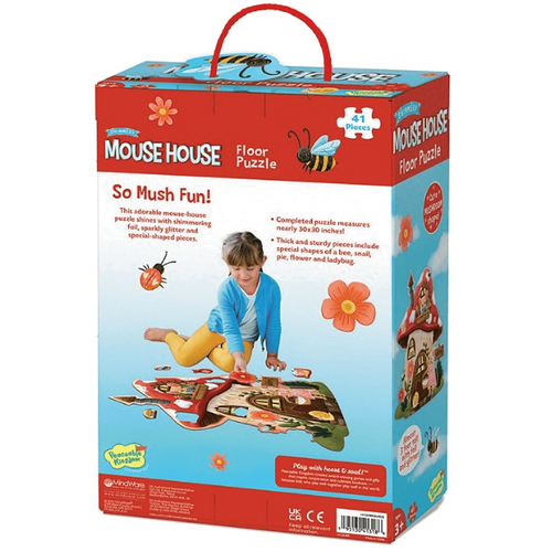 Peaceable Kingdom Floor Puzzle Mouse House 41 Pieces