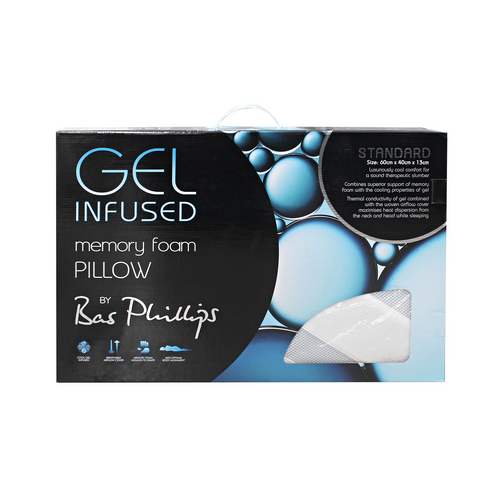 Affiniti Living Gel Infused Memory Foam Pillow 1200gms - Bas Phillips