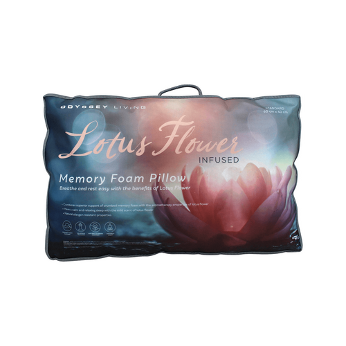 Affiniti Living Lotus Infused Memory Foam Pillow - Odyssey