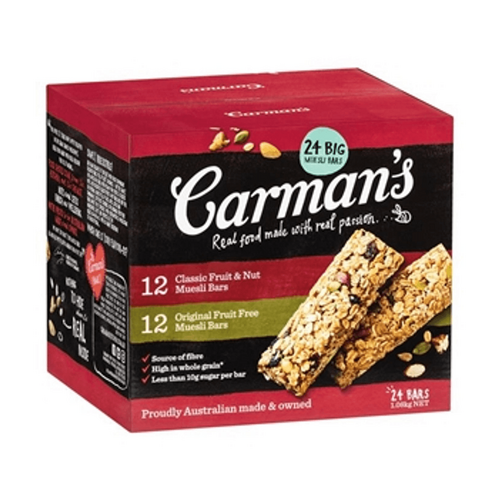 24pk Carmans TRAD MUESLI Bars