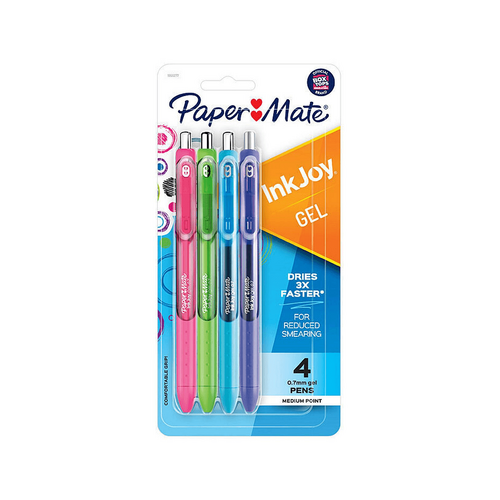 Paper Mate InkJoy Gel .07 Fash Pk4 B