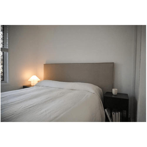 Poia Heavyweight Linen Bedcover Off White
