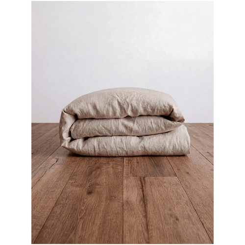 Poia Linen Duvet Cover Natural