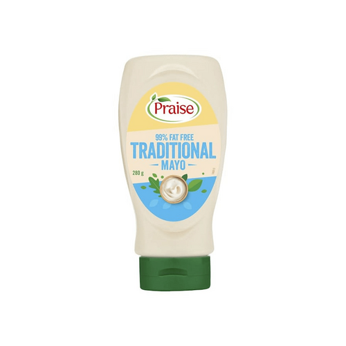 Praise Mayonnaise Traditional 9% Fat Free Squeeze 280 Gram
