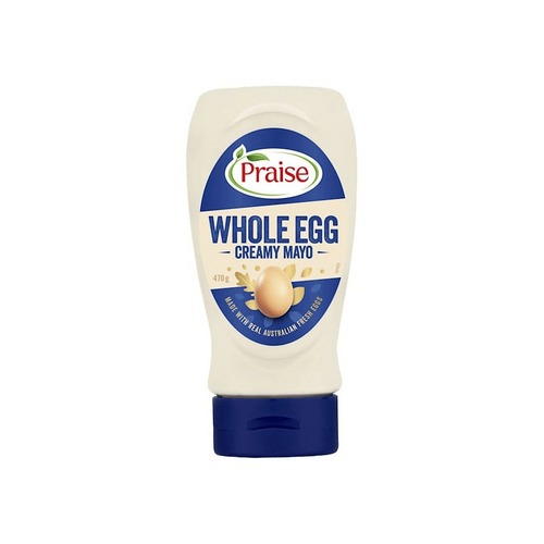 Praise Mayonnaise Whole Egg Squeeze 470 Gram