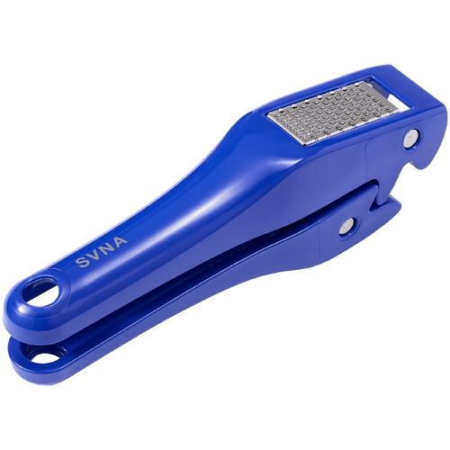 SVNA Large Easy Clean Garlic Press Blue