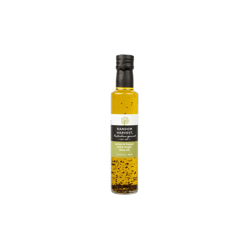 Random Harvest Lemon &amp; Pepper Extra Virgin Olive Oil 250ml