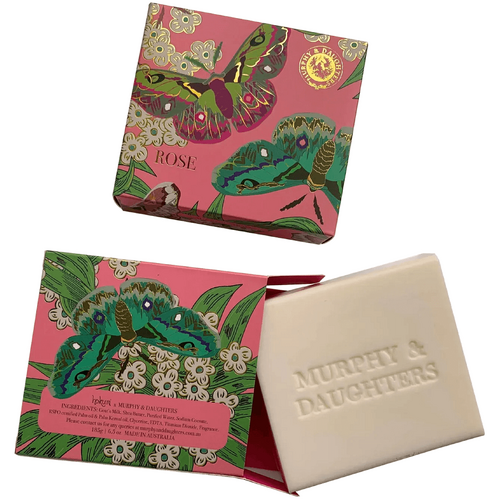 Murphy And Daughters Boxed Rose Soap - 185 grams
