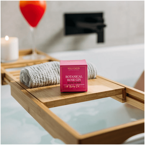 Wild Emery Botanical Rose Gin Bath Bomb