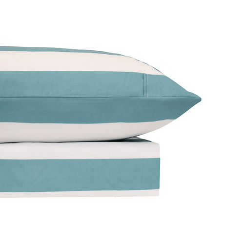 Affiniti Living Thermal Flannel Printed Sheet Sets Avoca Stripe - Marine - Blue - Odyssey
