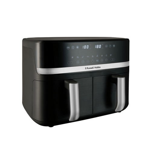 Russel Hobbs Satisfry 9L Dual Basket Air Fryer - Silver