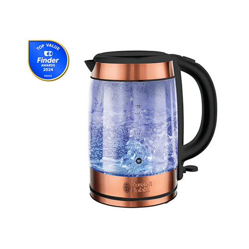 Russel Hobbs Brooklyn Glass Kettle - Copper