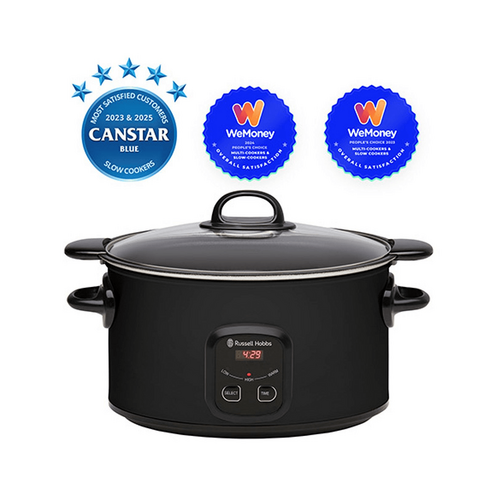 Russel Hobbs 6L Searing Slow Cooker - Matte Black