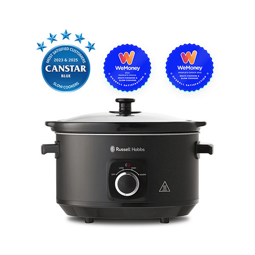 Russel Hobbs 4L Slow Cooker - Matte Black