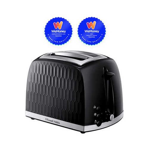 Russel Hobbs Honeycomb 2 Slice Toaster - Black