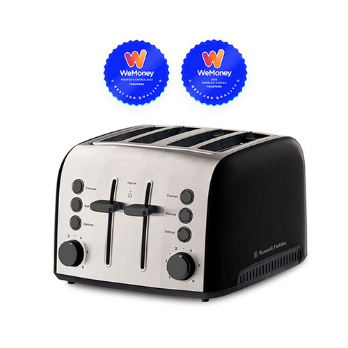 Russel Hobbs Brooklyn 4 Slice Toaster - Black