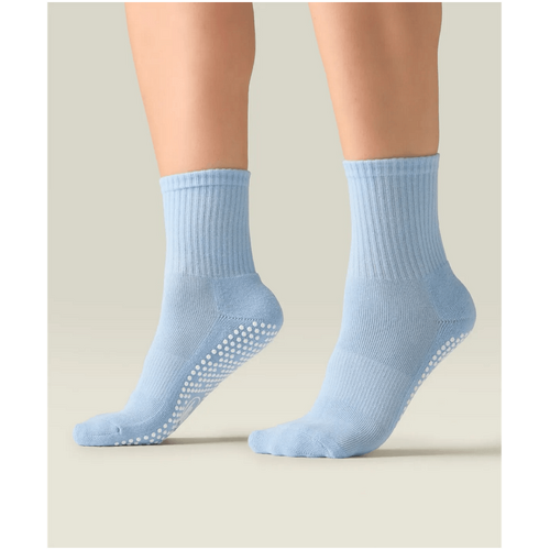 MoveActive Crew Grip Socks - Powder Blue