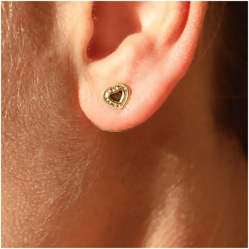 Fabuleux Vous The Heart Series Yellow Gold Heart Earrings