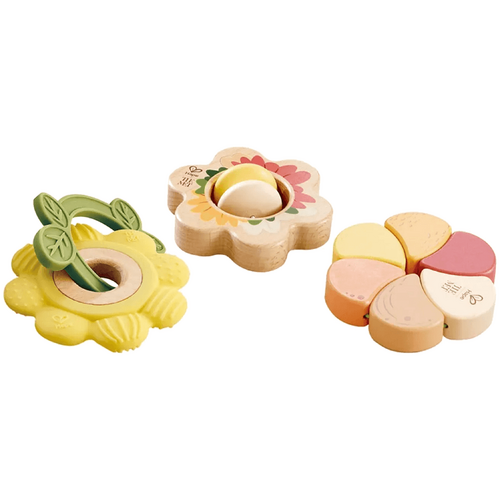 Hape Artful Flowers Rattle Trio