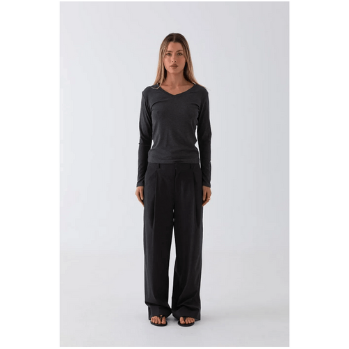 Style Addict Mira Tailored Pant - Charcoal