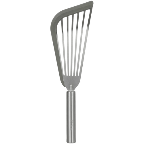 SVNA Premium Stainless Steel Turner with Silicone Tip Grey