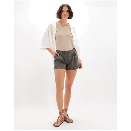 Amelius Eleanor Tailored Short - Charcoal